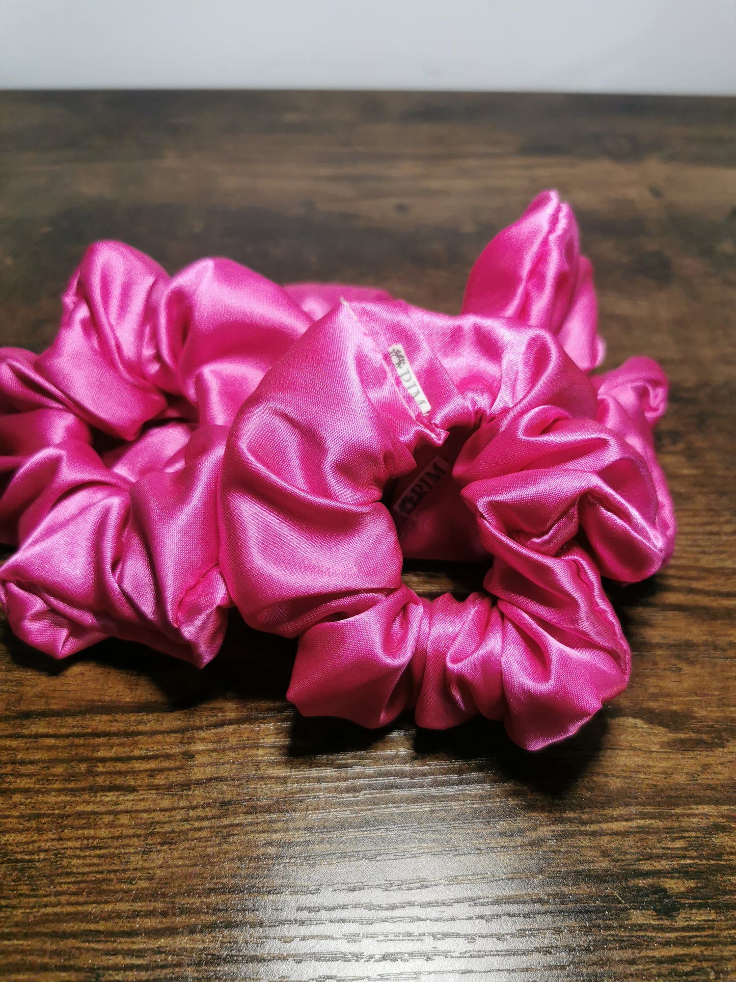 Bubblegum Pink Satin Scrunchie