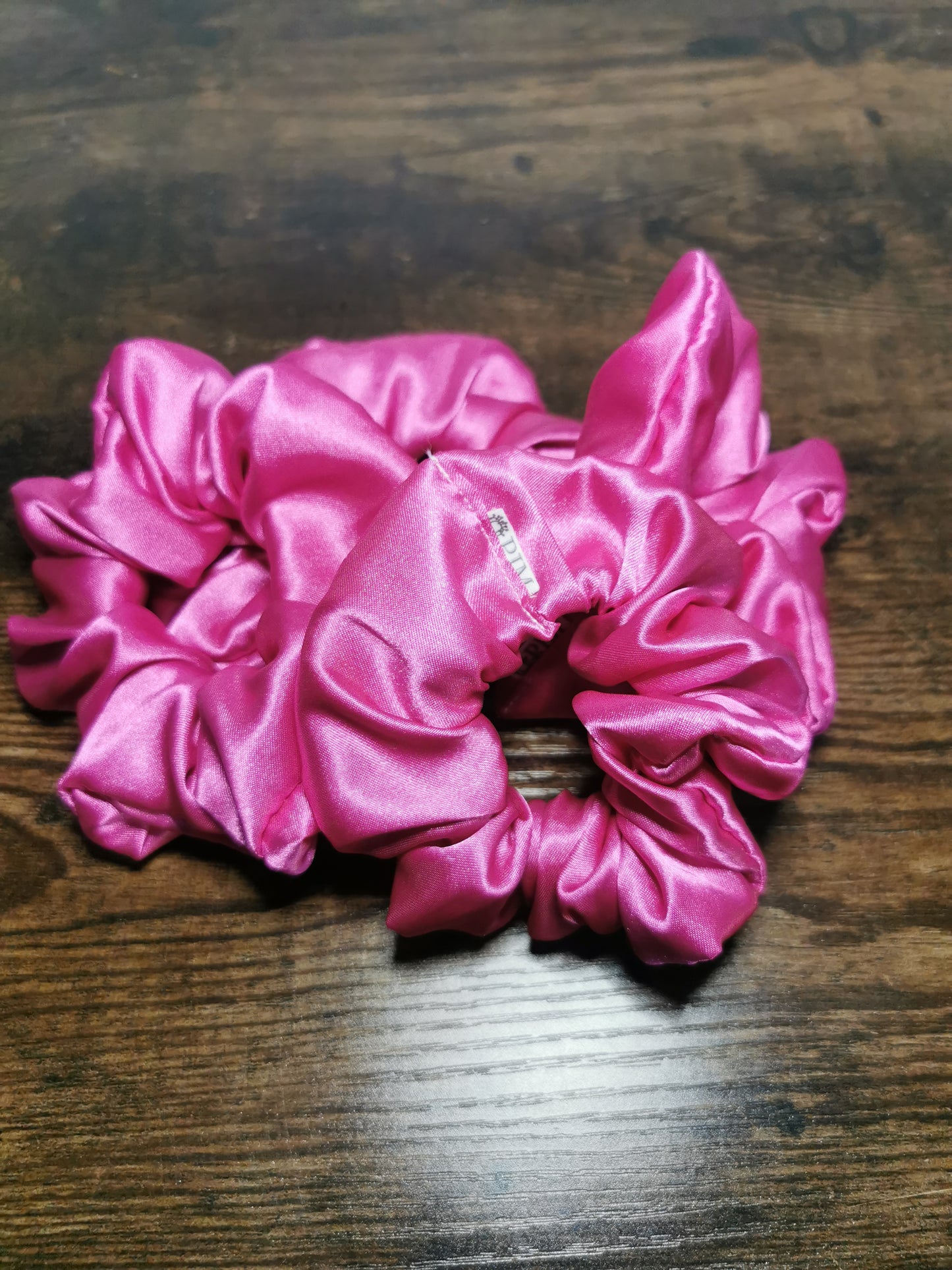 Bubblegum Pink Satin Scrunchie